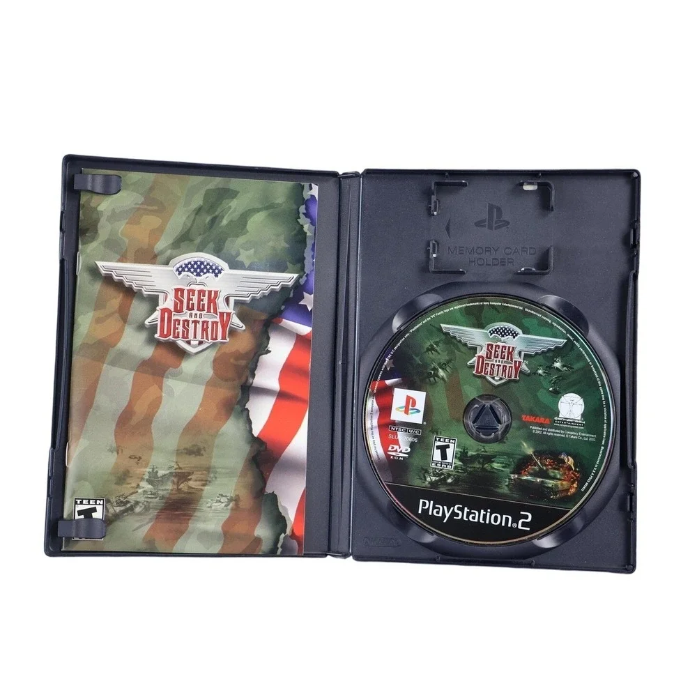 Seek And Destroy Sony PlayStation 2 Video Game Takara T-Teen NTSC-U/C 2002